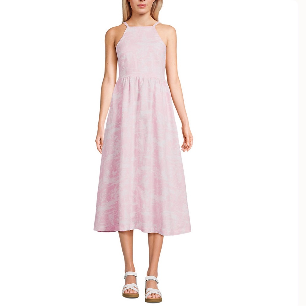 NEW | Lands’ End | Linen Midi Dress